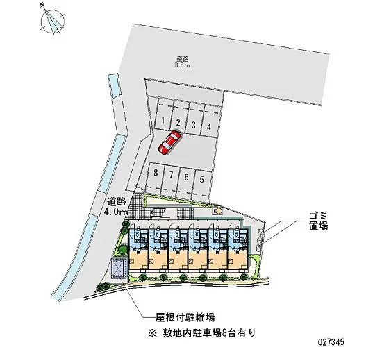 ★手数料０円★長野市稲葉 月極駐車場